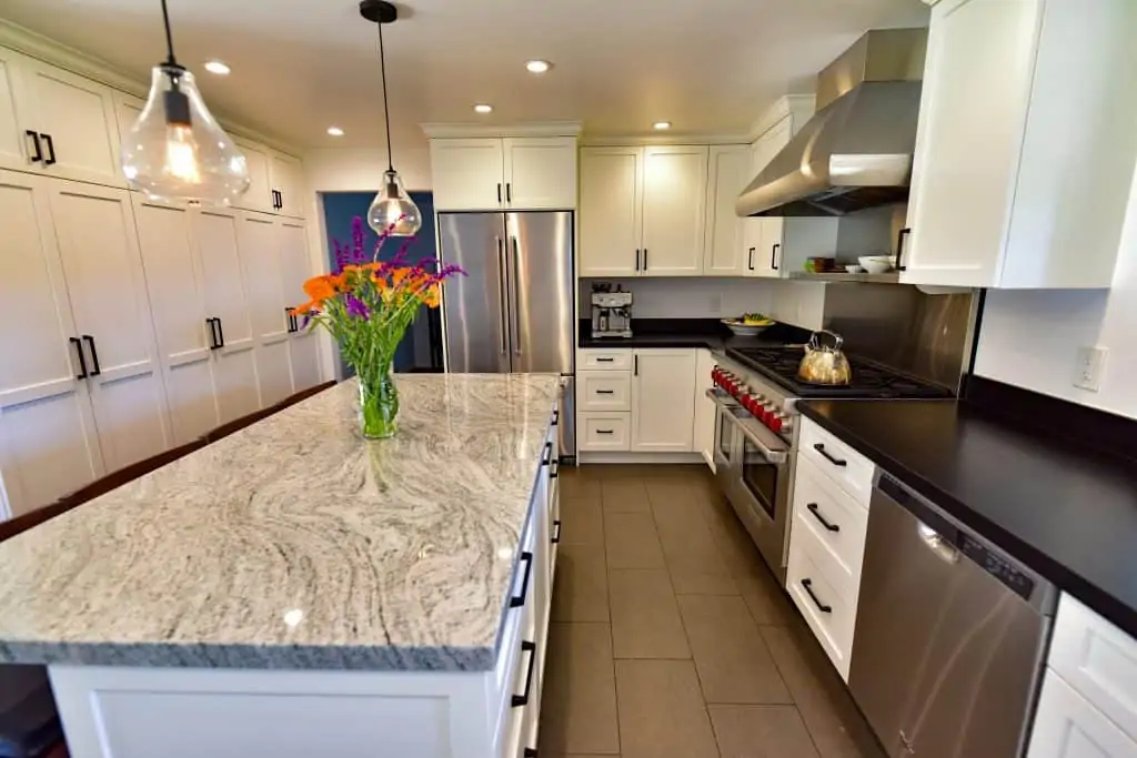 Carpinteria Kitchen Remodel White Shaker And Stainless Steel