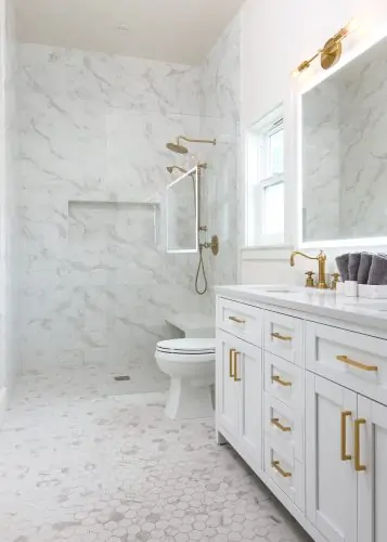 Santa Barbara Bathroom Remodel Gold Bath Shower