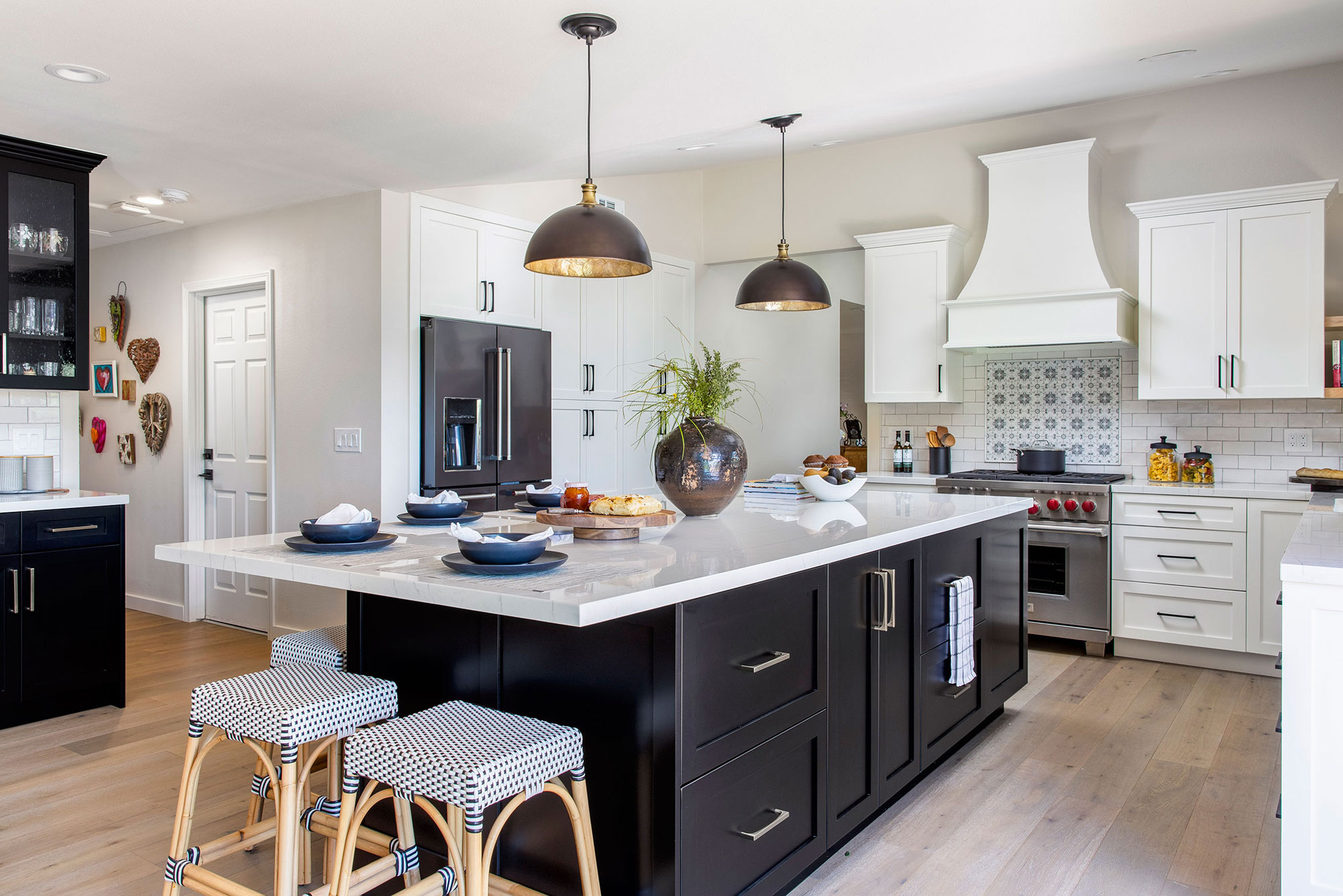 Solvang Kitchen Remodel shown in Contemporary Farmhouse style